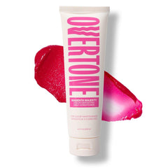 oVertone Magenta Majesty bottle pour showing color refresh action