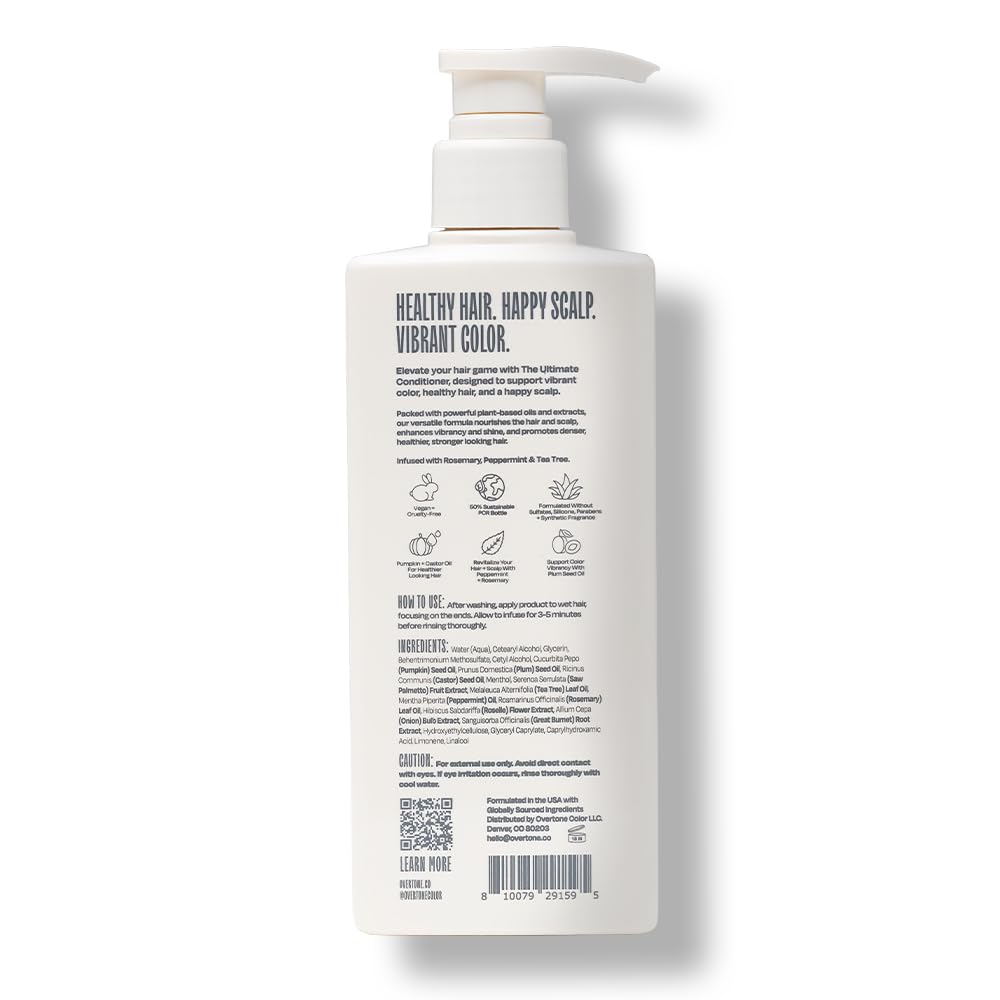 Overtone Tea Tree Peppermint cooling sensation on scalp