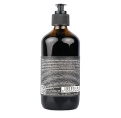 OWAY Silver Steel Hair Bath Shampoo pour demonstrates easy application and gentle wash.