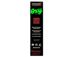 OXY Maximum Action Spot Treatment closeup-texture reveals cream texture for easy blending