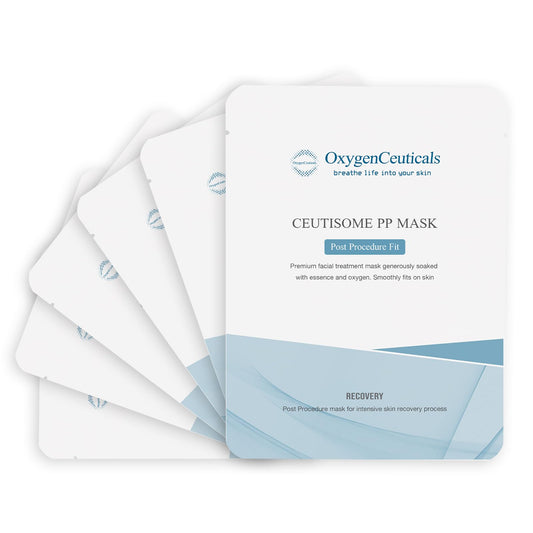 OxygenCeuticals Ceutisome PP Mask box for post-treatment hydration.