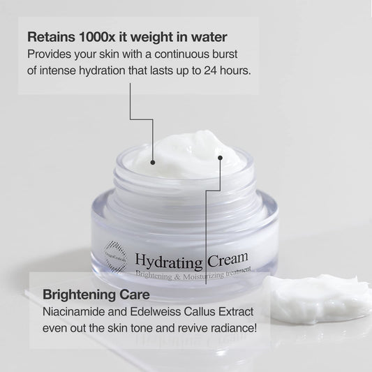 OxygenCeuticals Hydrating Cream jar highlighting Niacinamide for even tone and glow