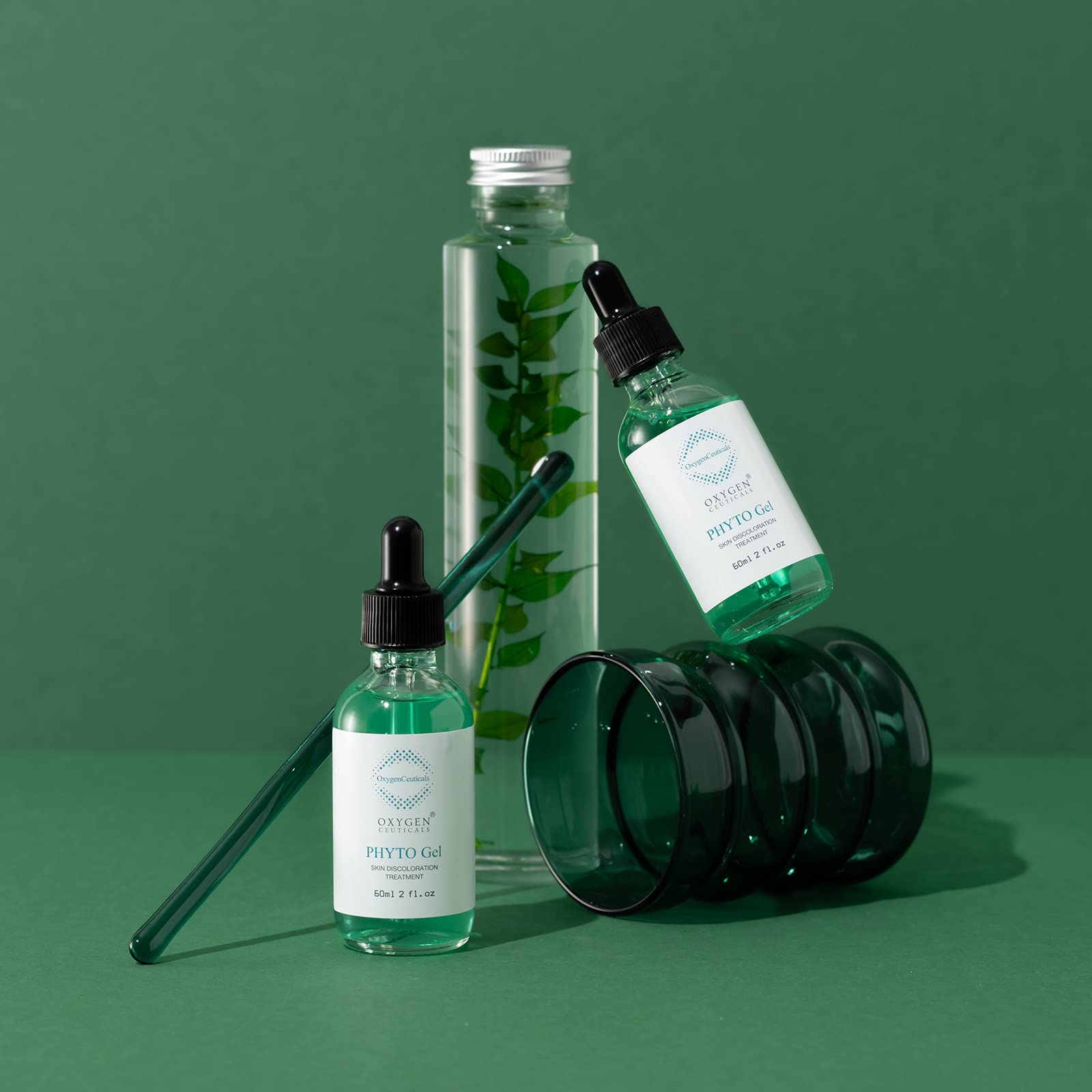 OxygenCeuticals Phyto Gel niacinamide closeup highlighting skin-brightening potential
