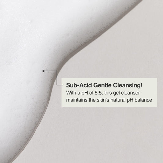OxygenCeuticals Purifying Foaming Wash foam closeup demonstrates gentle cleansing.
