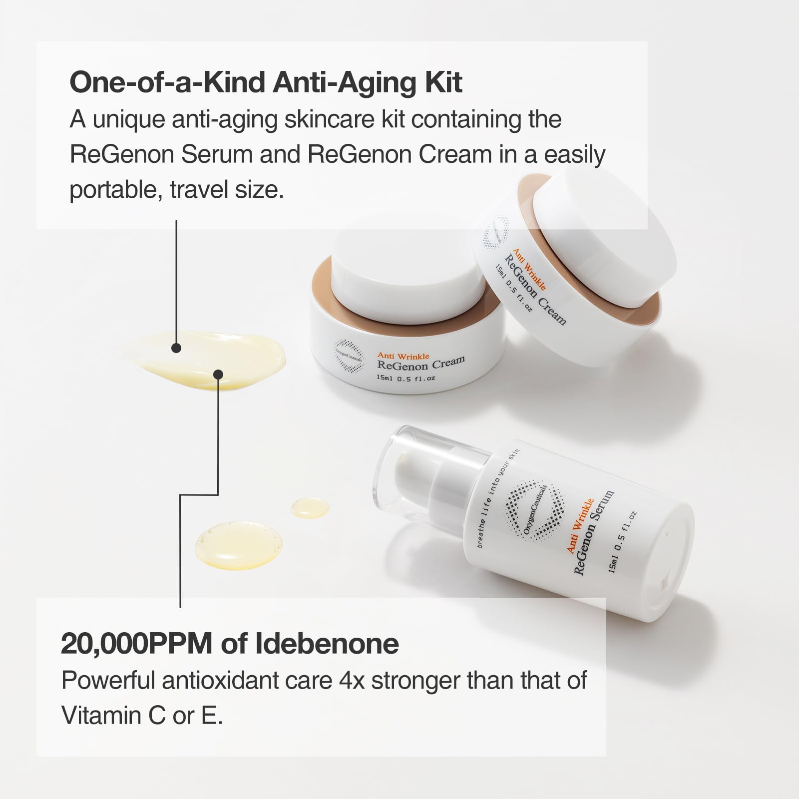 OxygenCeuticals ReGenon cream tube delivering hydrating care.