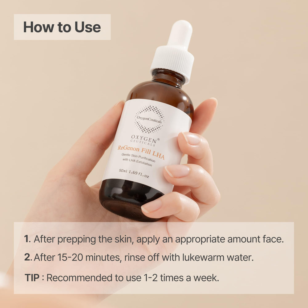 OxygenCeuticals ReGenon Fill LHA packaging on a clean shelf.