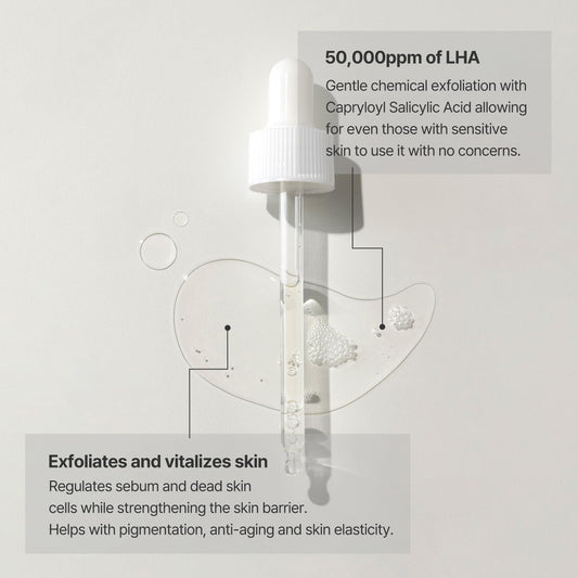 OxygenCeuticals ReGenon Fill LHA texture swatch reveals refined skin texture.