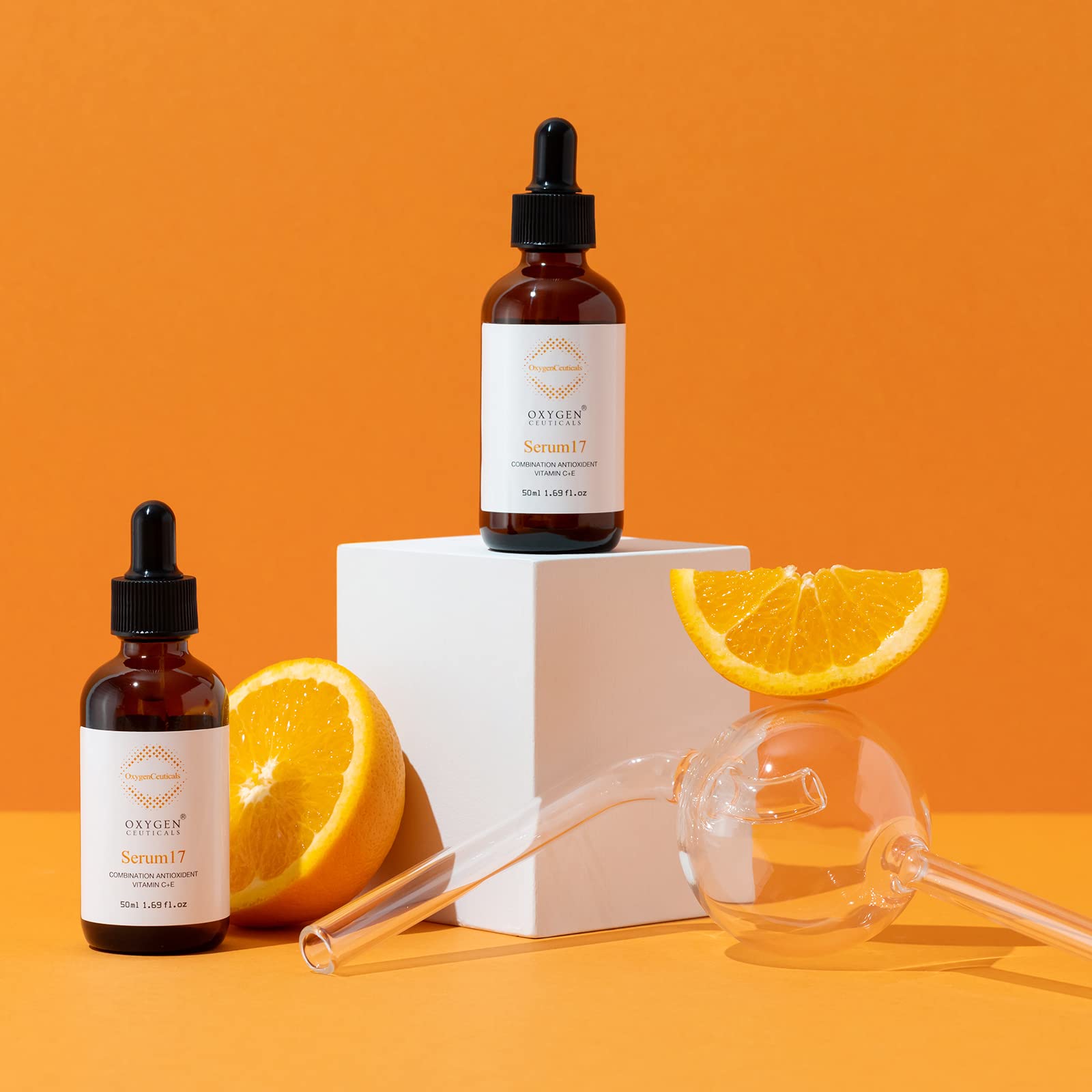 OxygenCeuticals Serum 12 pump dispense, easy daily application.