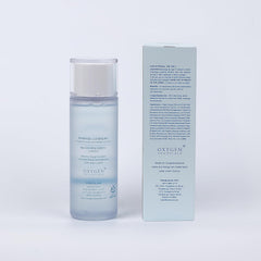 Product setting in bathroom conveys easy daily skincare ritual.