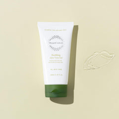OxygenCeuticals soothing aloe vera gel on skin demonstrates fast absorption and comfort.