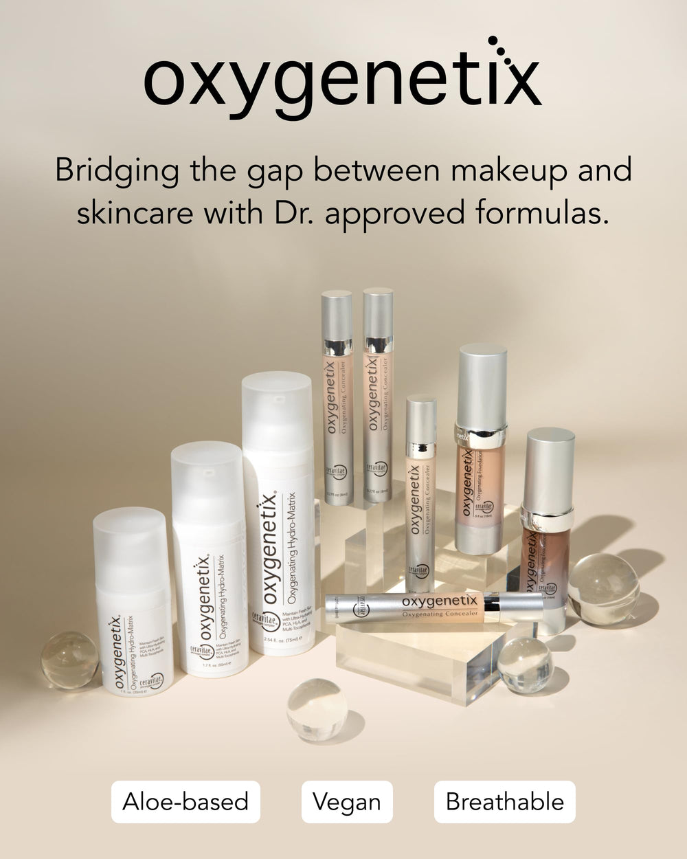 Oxygenetix Oxygenating Foundation Porcelain smooth finish enhances camera-ready complexion.