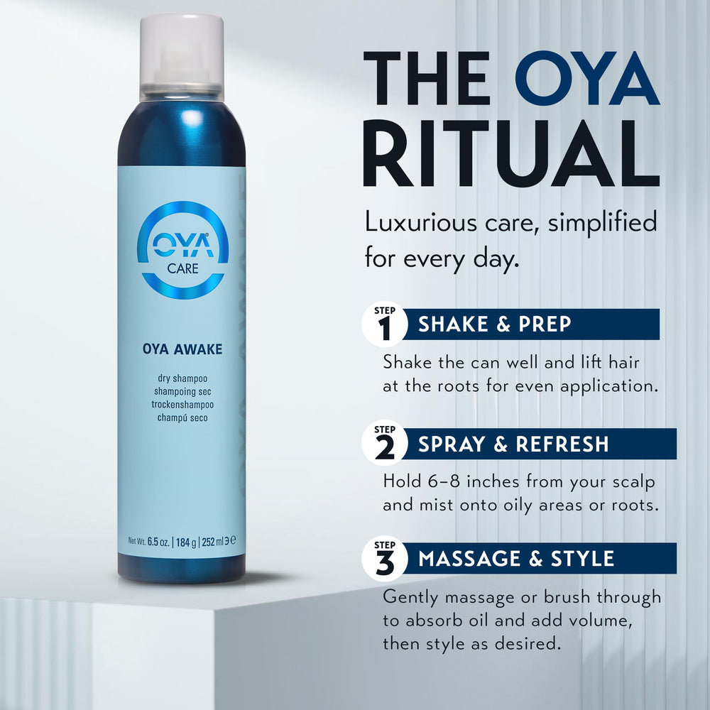 Compact 250ml bottle fits into carry-on and vanity.