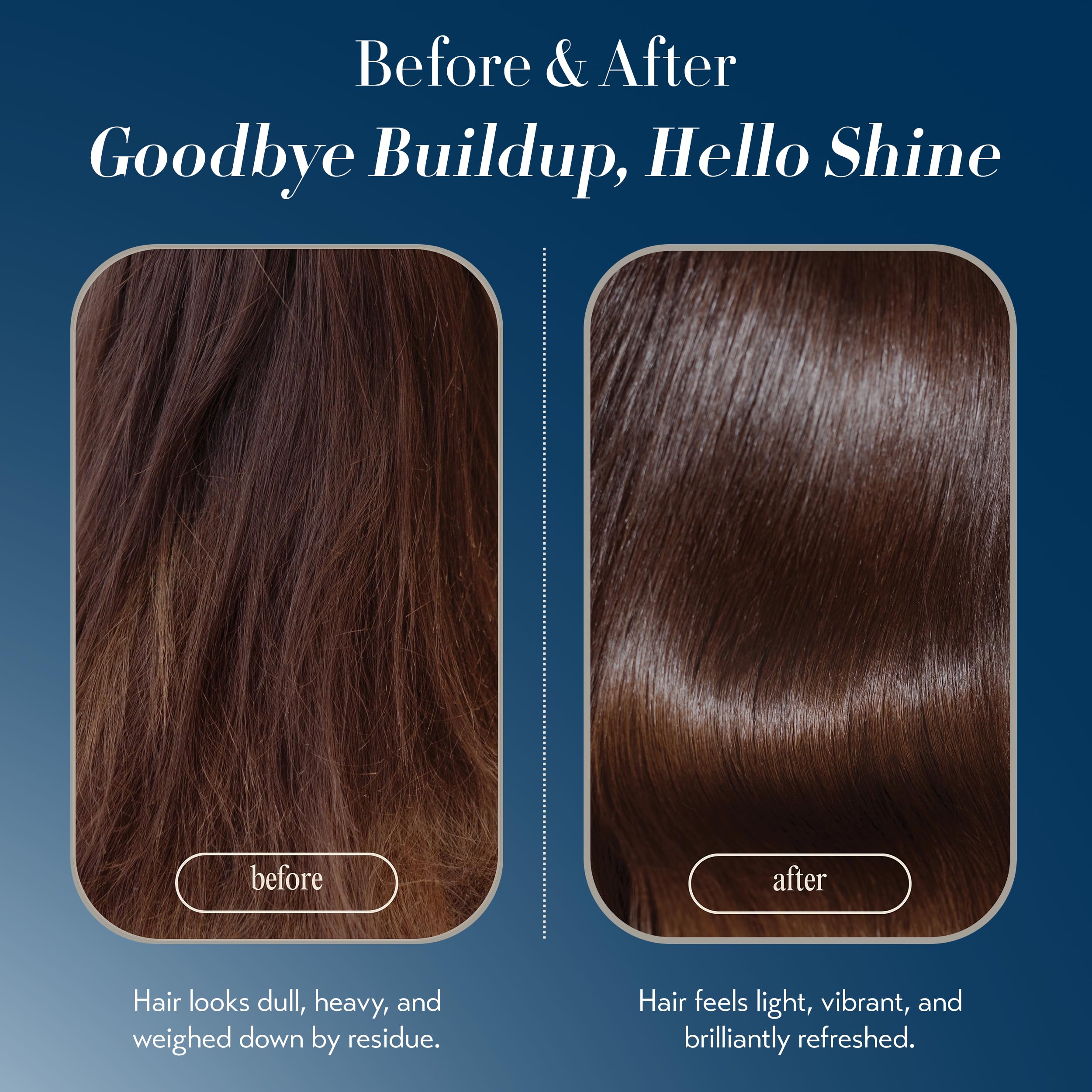 OYA Clarity color-safe formulation close-up emphasizes color-treated hair compatibility