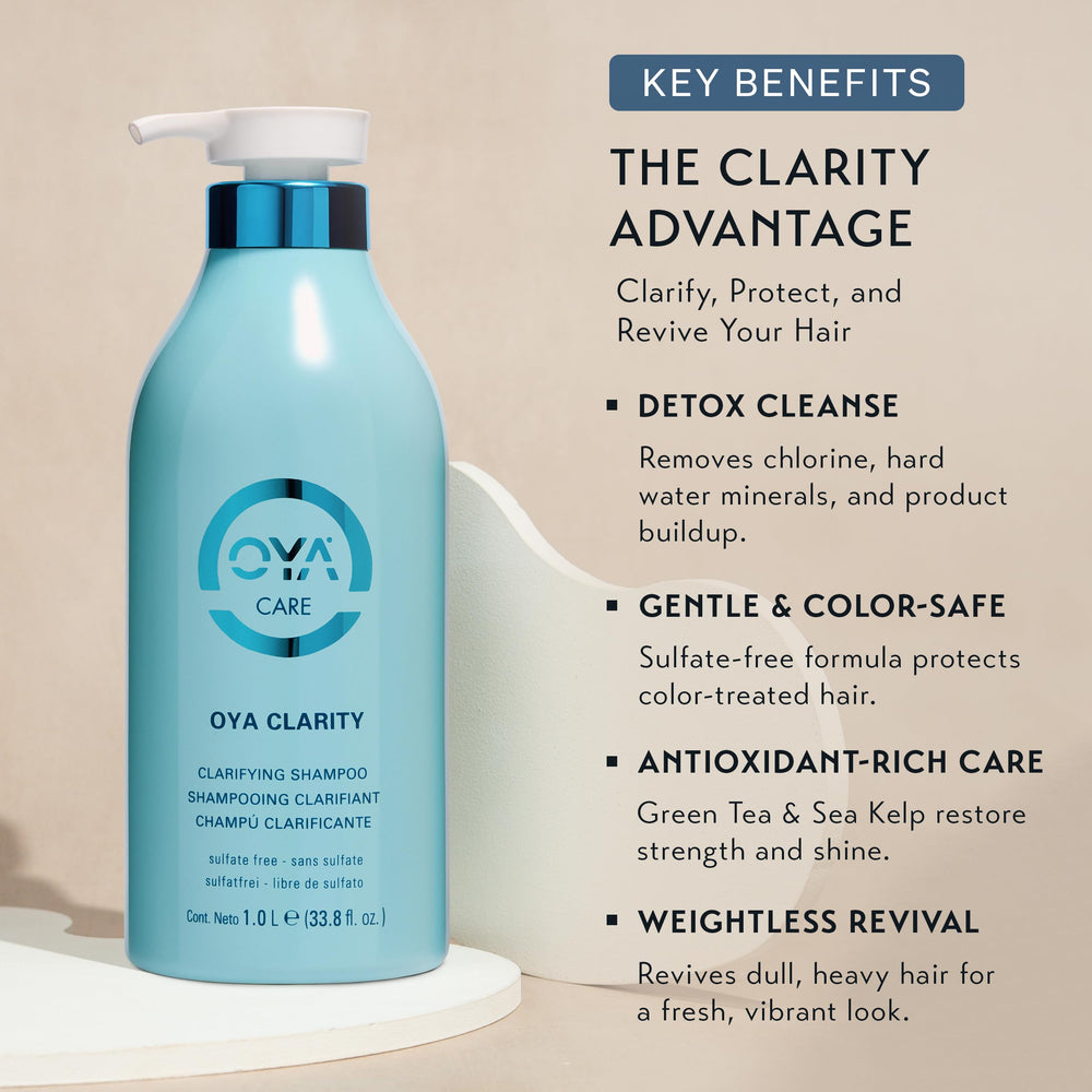 OYA Clarity lather action demonstrates rich foam for thorough cleansing