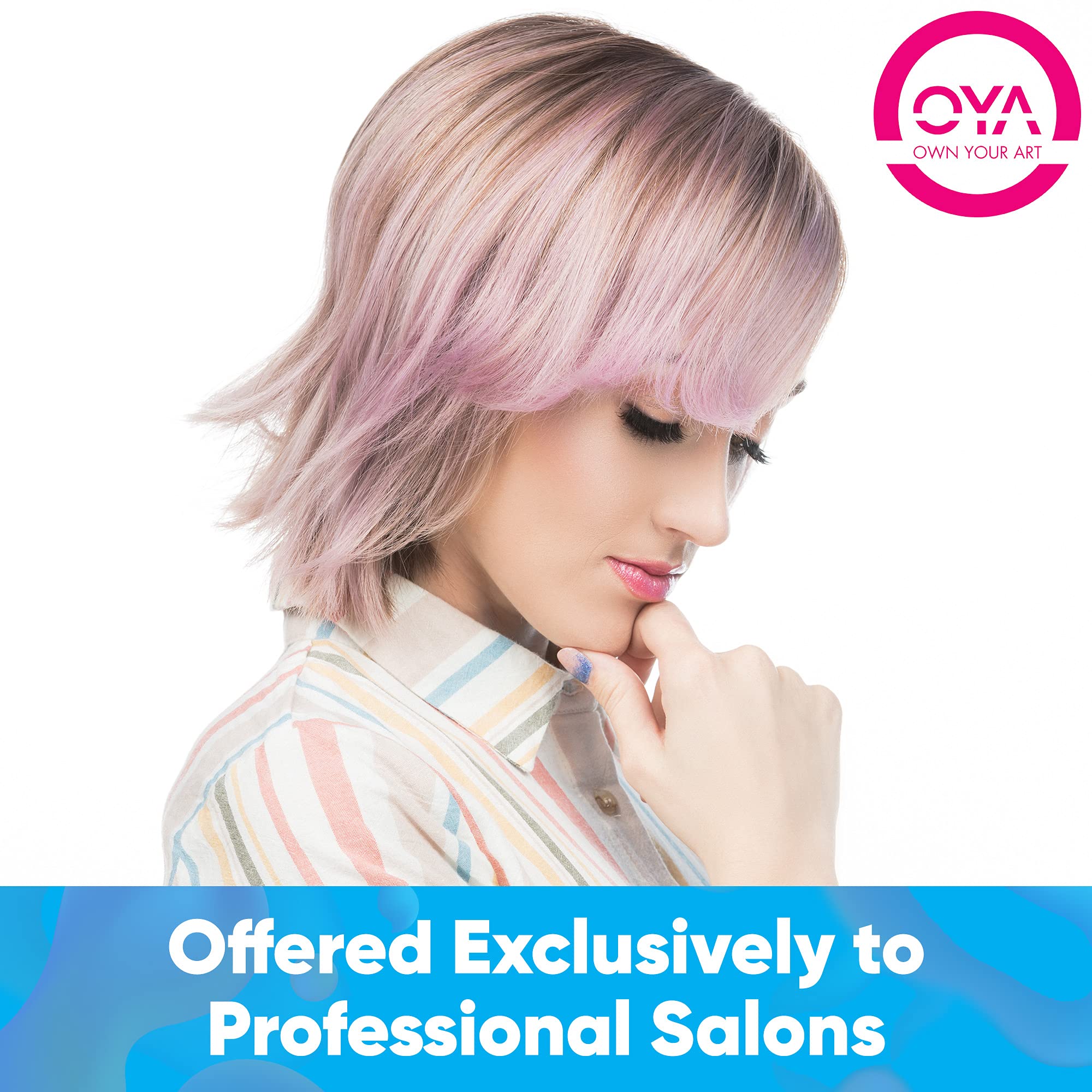 OYA Shampoo producing rich lather on hair for hydration.
