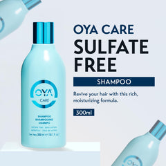 OYA Shampoo lather in hand demonstrates gentle cleansing and hydration.