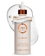 OYA Velvet Instant Hair Conditioner bottle ready for deep hydration.