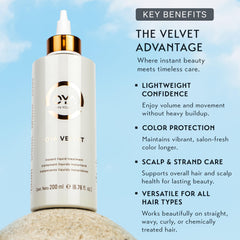 Color-treated hair looks vibrant with OYA Velvet, thanks to color-protecting hydration.