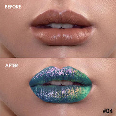 oygcee Chameleon Lip Gloss duochrome finish refracts light beautifully