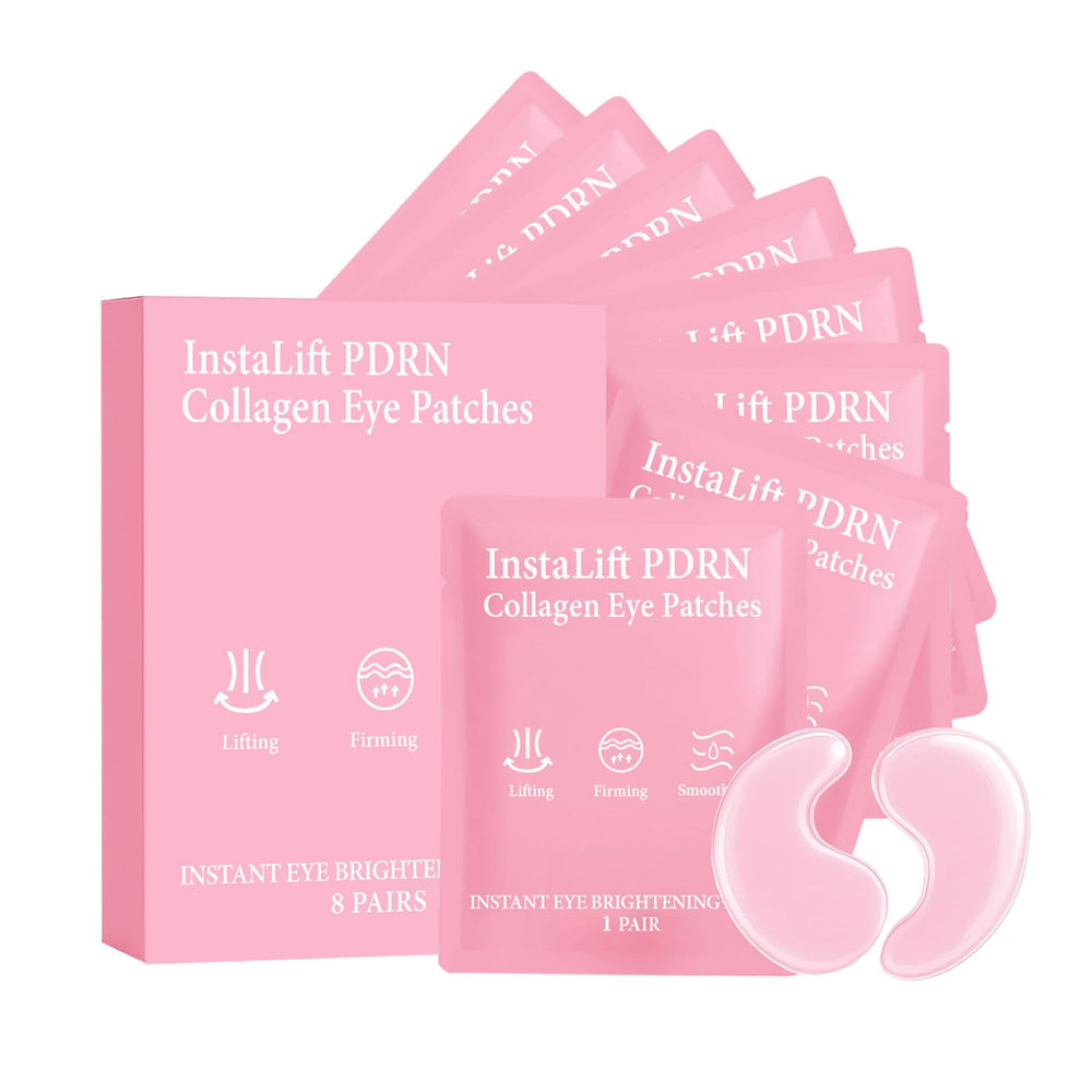 OYKOSE Instalift eye patch packaging shows premium PDRN and collagen formula for hydration.