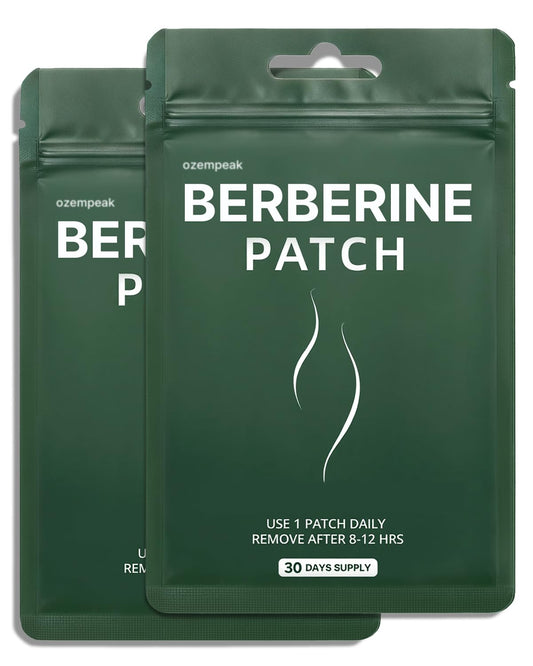 Ozempeak Berberine patches box showing compact packaging for discreet daily wear.
