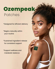 Ozempeak Berberine patch discreet design sits under clothing without distraction.