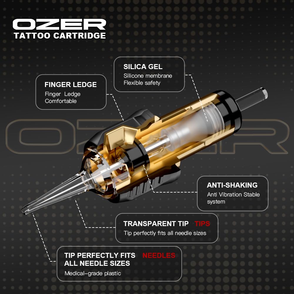 Ozer 1209RM transparent body reveals ink and needle position.