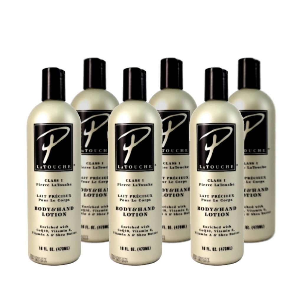 P. Latouche Body & Hand Lotion 16 oz front bottle showing hydrating formula and fragrance.