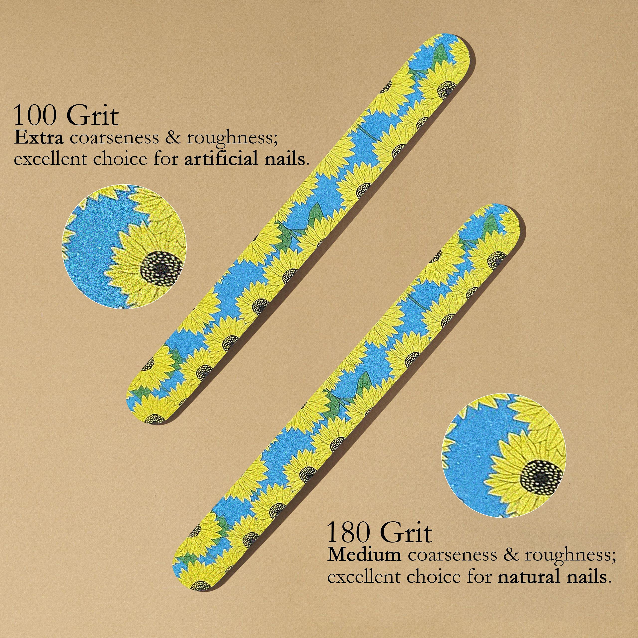 P2P Nails Colorful Nail File Strips with varied designs for fun at-home sessions.