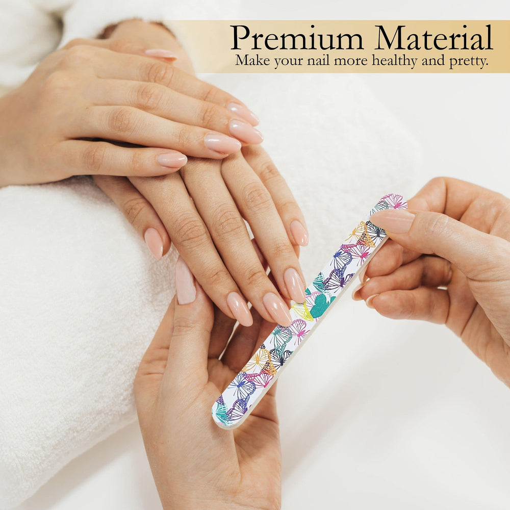 P2P Nails Colorful Nail File Strips washable and durable for repeated uses.