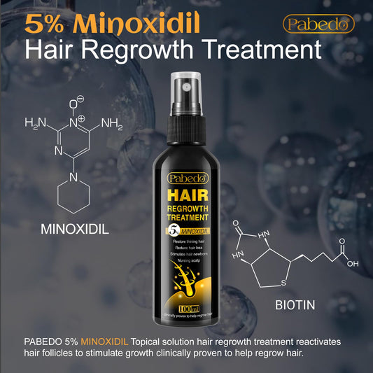 Pabedo minoxidil beard growth serum applied to beard for fuller look.