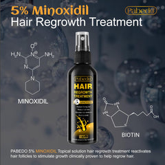 Pabedo minoxidil beard growth serum applied to beard for fuller look.