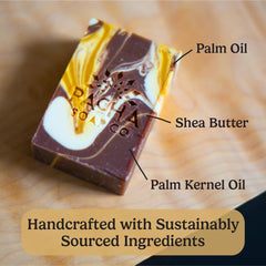 Pacha Soap Co Almond Goat Milk Bar Soap – rich fragrance of almond, cherry, coconut.