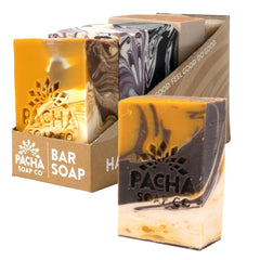 Pacha Soap Co Almond Goat Milk Bar Soap – creamy lather for face, body, and hands.