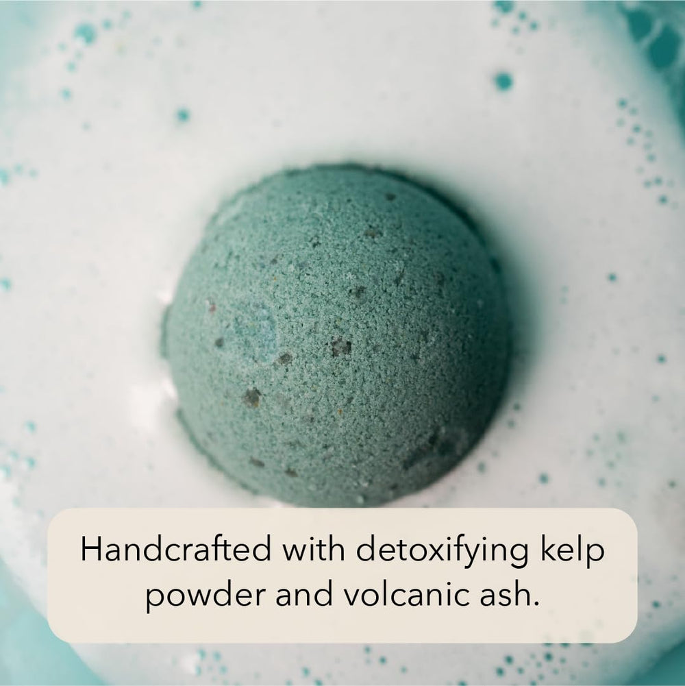 PACHA SOAP CO. Ingredients kelp salt shown for a nourishing soak