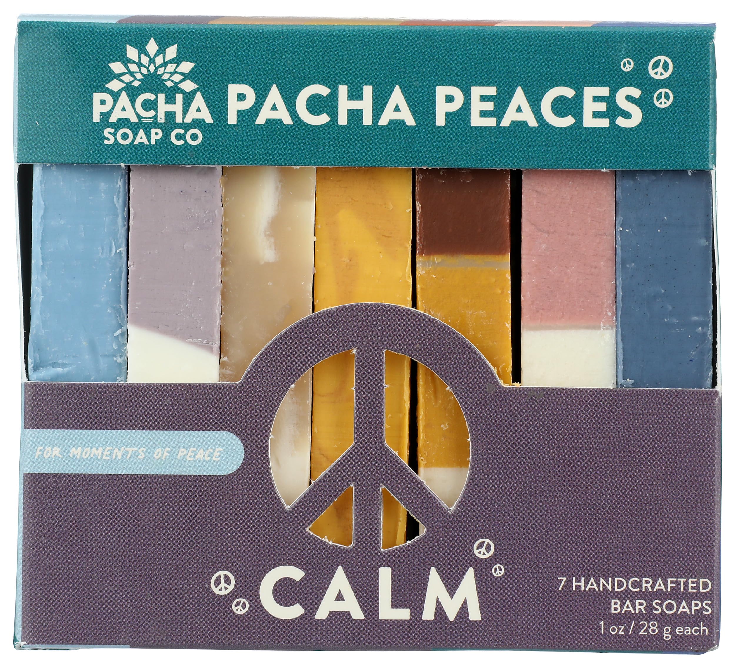 Pacha Soap Co Calm Peaces bar 7oz offers a gentle cleansing experience.