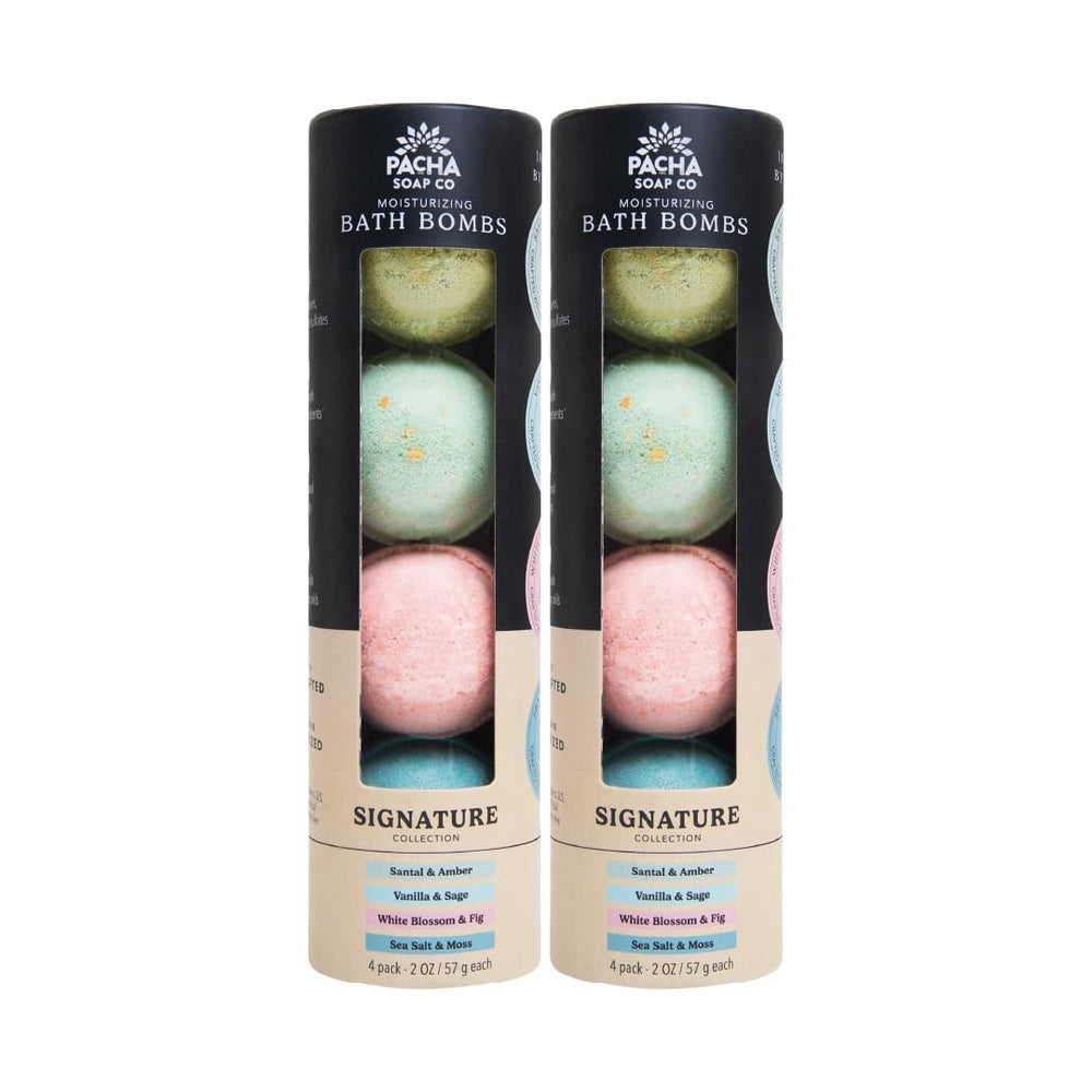 Pacha Soap Co. Froth Bath Bomb almond-coconut-patchouli, soothing spa-like experience at home