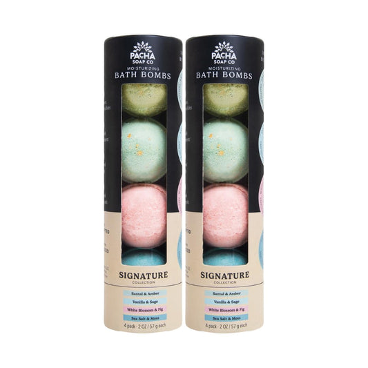 Pacha Soap Co. Froth Bath Bomb almond-coconut-patchouli, soothing spa-like experience at home