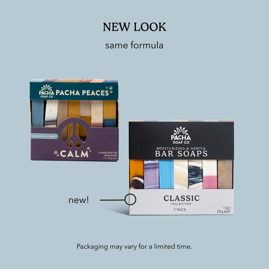 Artisan handmade bars by Pacha Soap Co showcased, highlighting small-batch craftsmanship