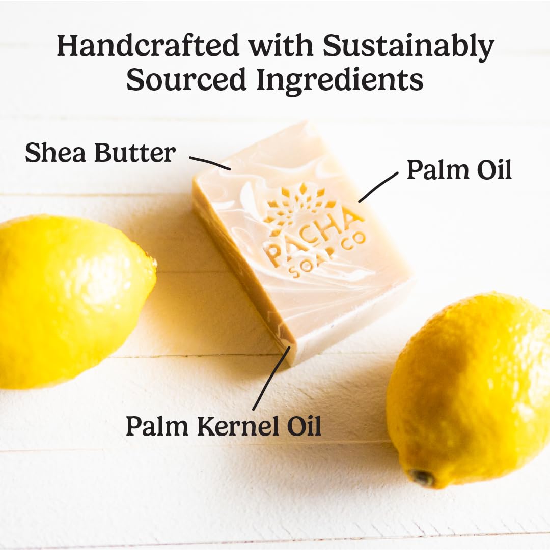 Pacha Soap Co. Sustainably sourced ingredients for a planet-friendly bath routine.