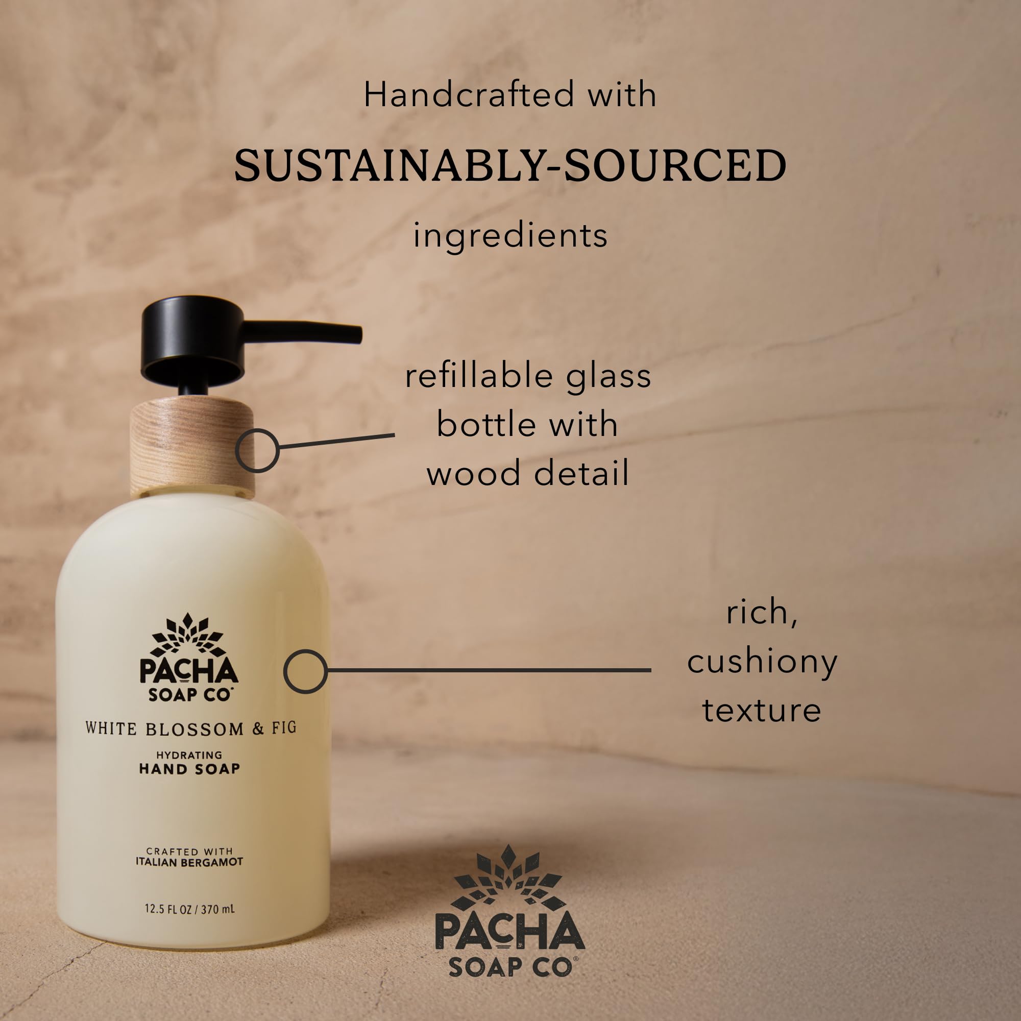 Two-pack Vanilla & Sage packaging from Pacha Soap Co