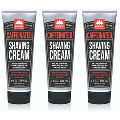 Pacific Shaving Company caffeinated shaving cream front view on 7 oz bottle