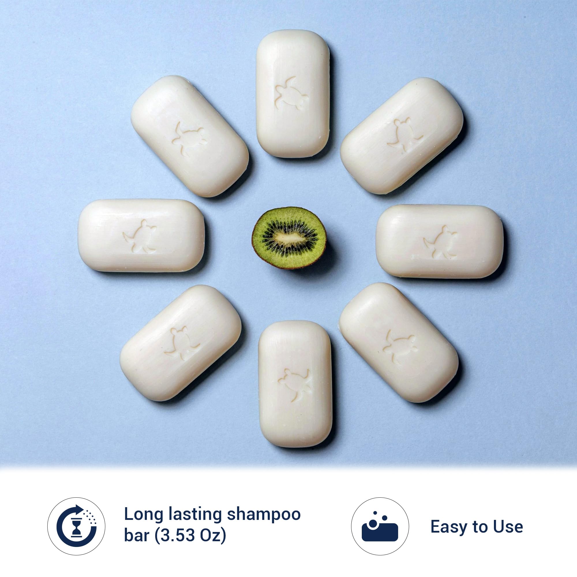 Pacific Spirit Shampoo Bar long lasting formula lasts over 100 washes.