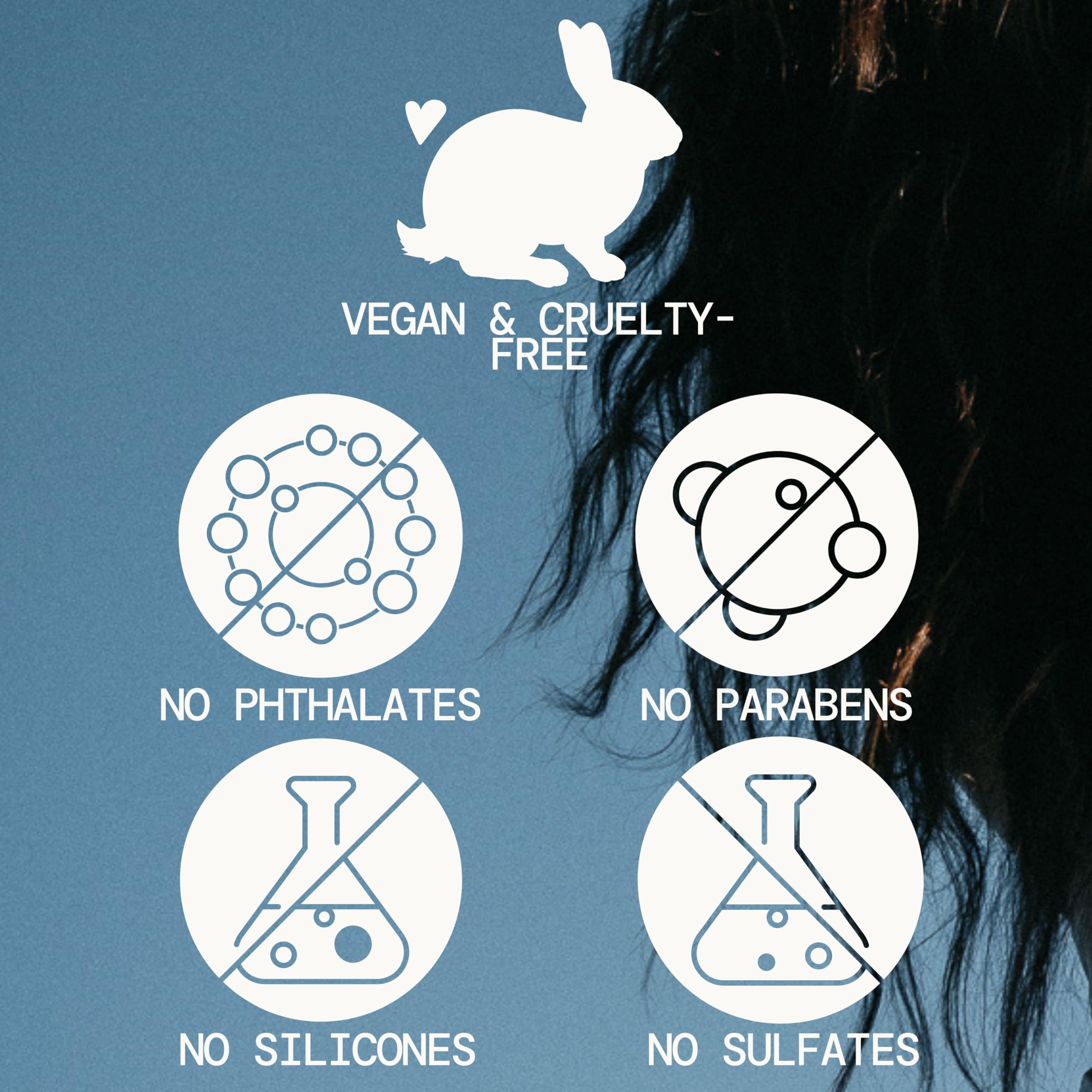 Pacifica Coconut Milk Hair Detangler Curly Hair focus demonstrates defining curls with less frizz.