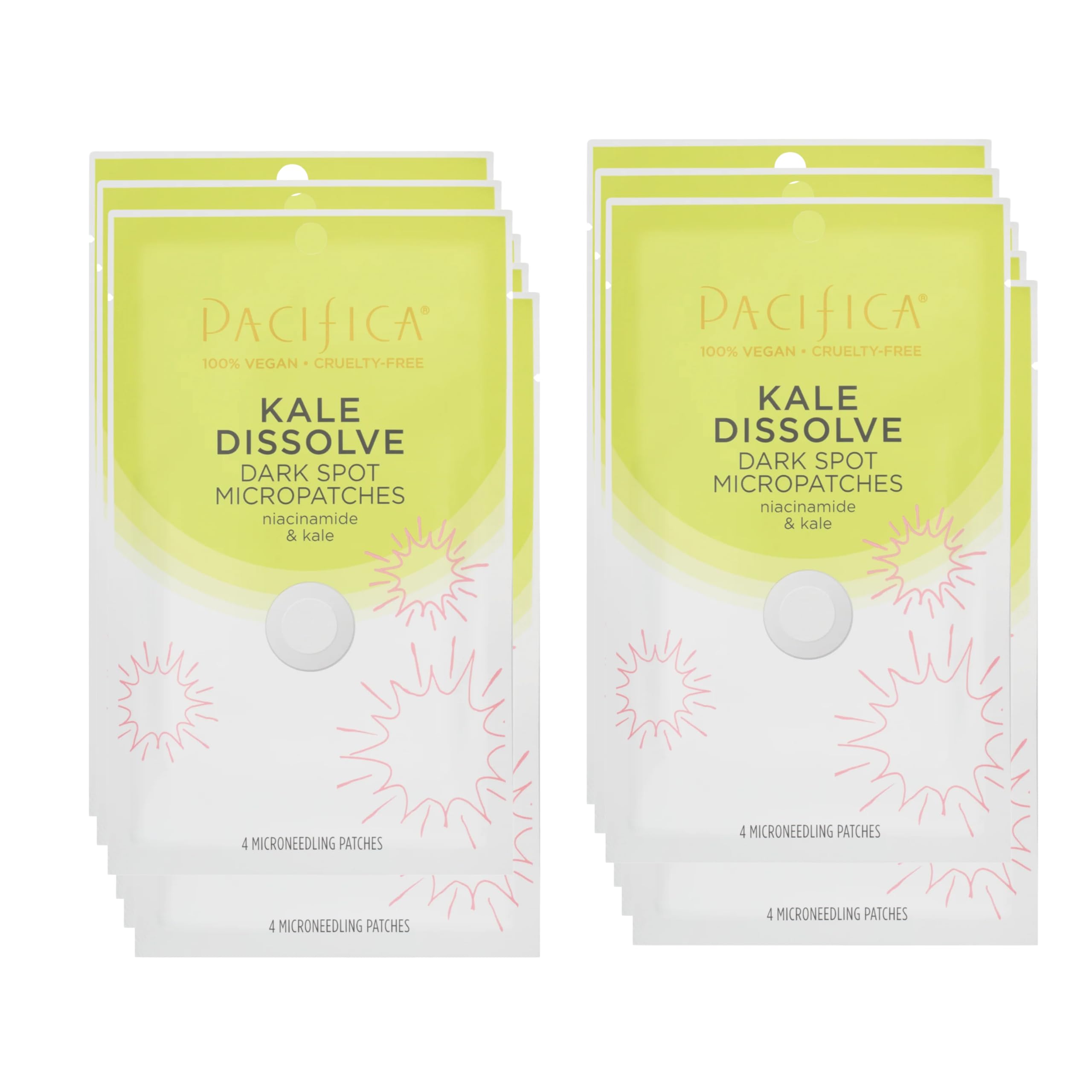 Pacifica dark spot dissolving micropatches applied over a stubborn spot for targeted brightening