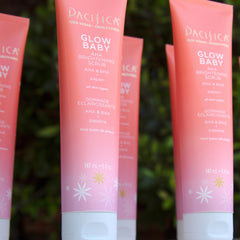 Pacifica Glow Baby Lit enzyme scrub ingredients feature fruity extracts and vitamin C.