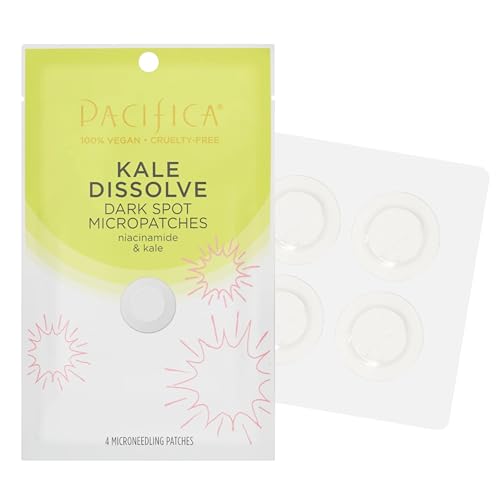 Close-up of Pacifica microneedling dots delivering actives beneath the skin