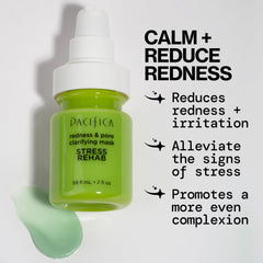 Pacifica Stress Rehab mask coconut water and aloe hydrate skin.