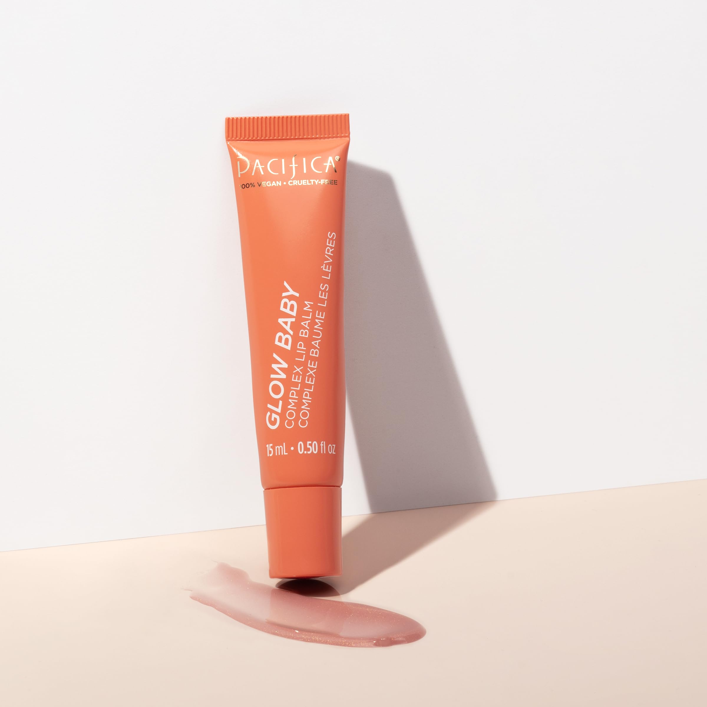Pacifica Vegan Collagen Vanilla Cupcake balm tube with pink tint
