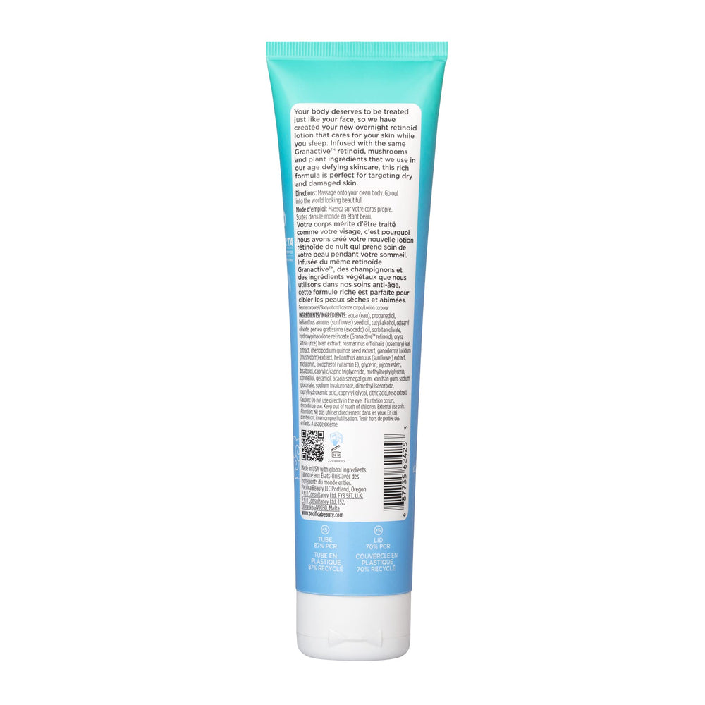 Absorption shot showing quick-settling formula of the Pacifica lotion